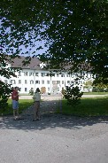 Conference attendees relaxing at Kloster Mehrerau