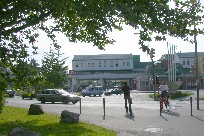 Bregenz auto traffic at Train Station