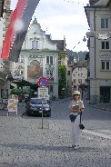 Kitty in old part of Bregenz
