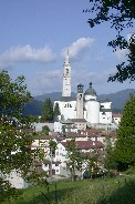 Multiple church towers in Enego Multiple church towers in Enego