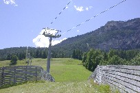 Ski lift up the hill Ski lift up the hill