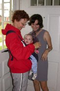 Maddie's all ready to be taken on walk by maternal grandmother Maddie's all ready to be taken on walk by maternal grandmother