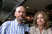 Paul and Kitty take self-portrait after lunch at Paul's Diner
