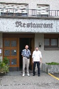 Tom (Paul) with restaurant chef/owner, Andre