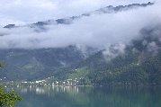 Portion of Wessen east and across the Walensee