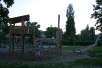 Playground in the park on Zurichsee