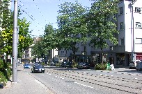 First evening in Zurich near hostel