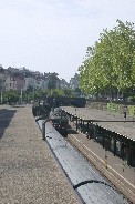 Trains are part of Zurich's mass transportation
