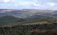 Stones walls separate fields