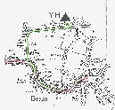 Routes marked