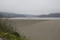Low tide extends upriver at Barmouth