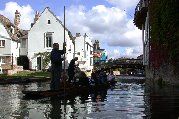 Many found punting from back platform too challenging Many found punting from back platform too challenging