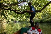 Low branch was a tricky obstacle