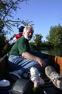 David again paddling in the bow