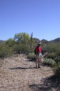 Paul as 'proportion' for saguaro skeleton