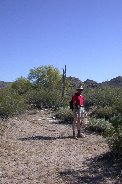 Paul as 'proportion' for saguaro skeleton Paul as 'proportion' for saguaro skeleton