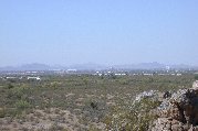 Town in the distance Town in the distance