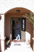 Front door cleaning