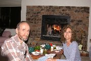 Supper in front of the fire w/ the one you love