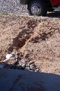There was a drainage pipe here