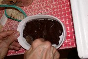 The results didn't pour - more like a brownie The results didn't pour - more like a brownie