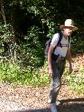 Paul is not the worse for the steep climb