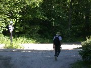 Paul reaches 4 Corners and turns to head south back towards our cottage