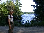 Big Straggle Lake seen beyond Paul