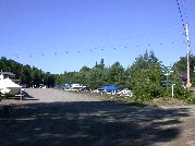 A bit of Little Straggle Lake can be seen in the distance in this shot of Harcourt Park Marina