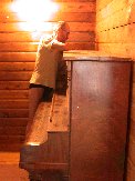 Getting to the piano end against the wall is not easy