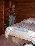 Paul displays the new under-bed storage