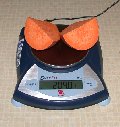 Broccoli being 'low temp' cooked Half of same sweet potato at 220g' cooked