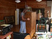 This dresser was first into the van and last out
