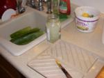 Finished blended gel in jar; waste leaves to be cut up for composte Finished blended gel in jar; waste leaves to be cut up for composte