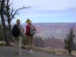 The first sight of canyon from paved path