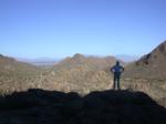 Paul with Tucson in the distance beyond Grant's Pass Paul with Tucson in the distance beyond Grant's Pass