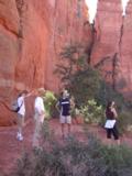 The red rock of the spires are fascinating close-up too