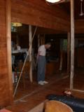 Paul thinks about possible ways to lessen depression of floor boards