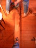 A blurred look while Kitty provides weight as Paul does a partial rip