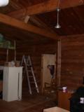 Doorframe is fastened securely to new wall
