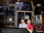 Kitty and Paul in their nearly finished living room