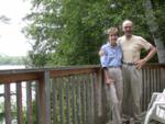 Kitty & Paul June 18 2007 on deck of cottage