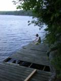 Getting into the water was unavoidable