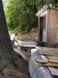 Many of the salvaged boards after initial cleaning by Kitty