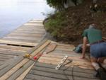 Hillside just above deck can now fill with blueberry bushes