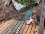 Trimming of last board had to be completed by handsaw