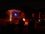 Dancing for some and sitting by the fire for others - with plenty of good psytrance