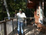 Paul cheerfully begins task of pallet making