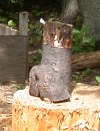 Piece of dead cherry with sizable knurl