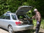 Lever into the car and just the saw remains to pack up